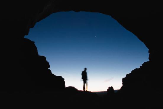 look up at the stars