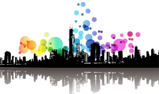 Abstract Modern City Vector Illustration