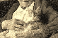 Old woman holding cat 2
