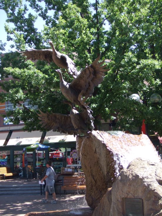 Spirit of Fort Collins, by Sandy Scott, is a stunning fountain.