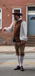 A man in historical garb